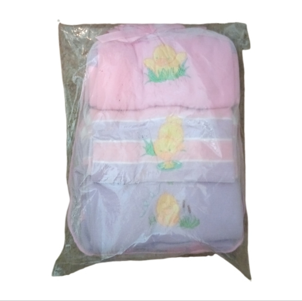 Pink and Purple Baby Layette Set
